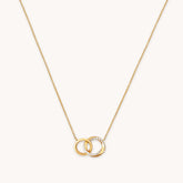 Entwined Orbit Chain Pendant Necklace