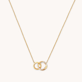 Entwined Orbit Chain Pendant Necklace