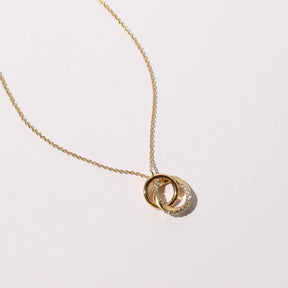 Entwined Orbit Chain Pendant Necklace