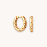 18K Gold Cosmic Star Bold Huggies