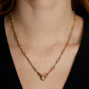 18K Gold Plated Hardware Chain Necklace
