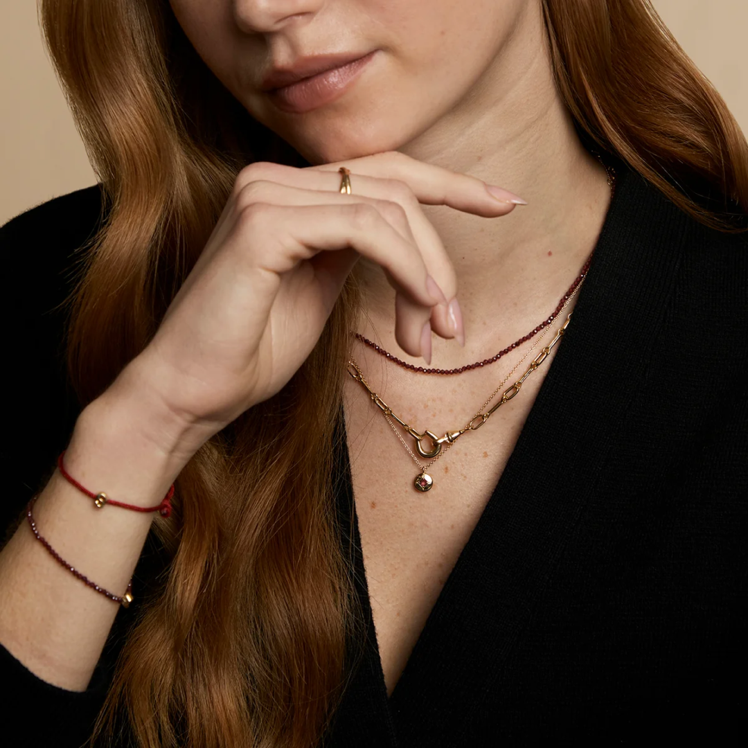 18K Gold Plated Hardware Chain Necklace