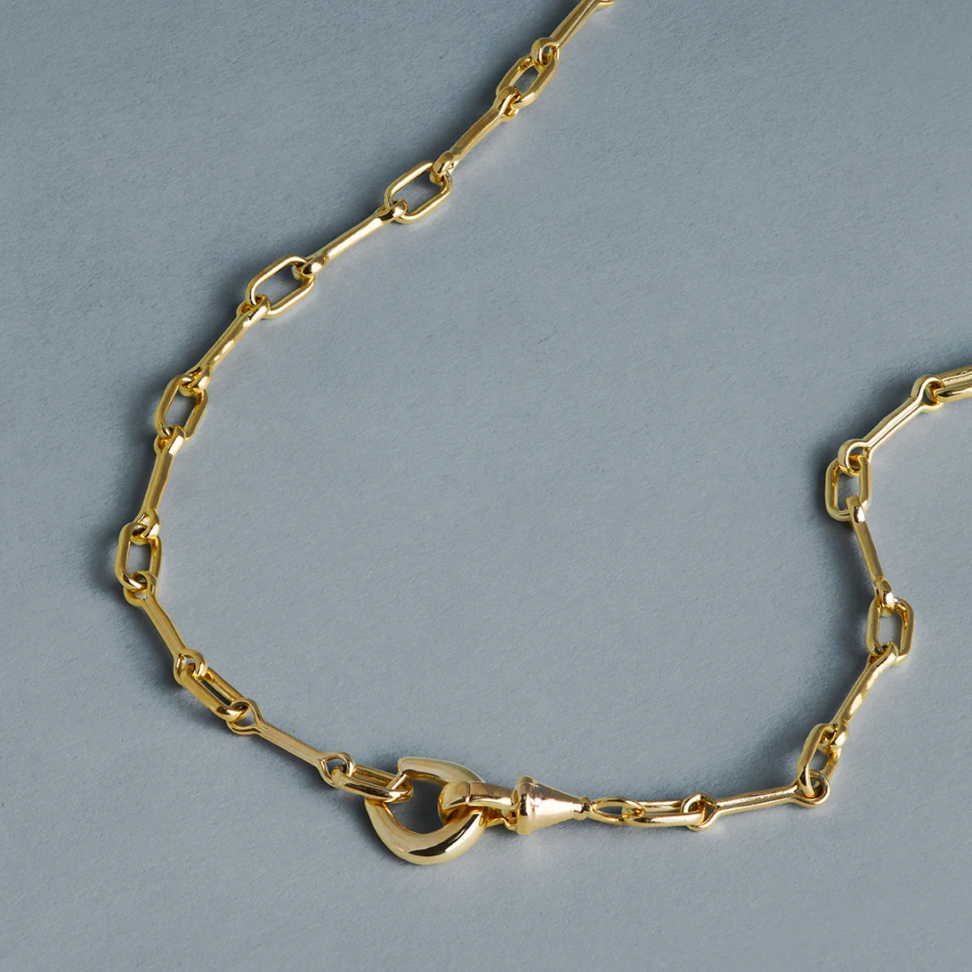 18K Gold Plated Hardware Chain Necklace
