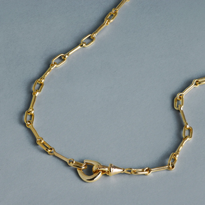 18K Gold Plated Hardware Chain Necklace