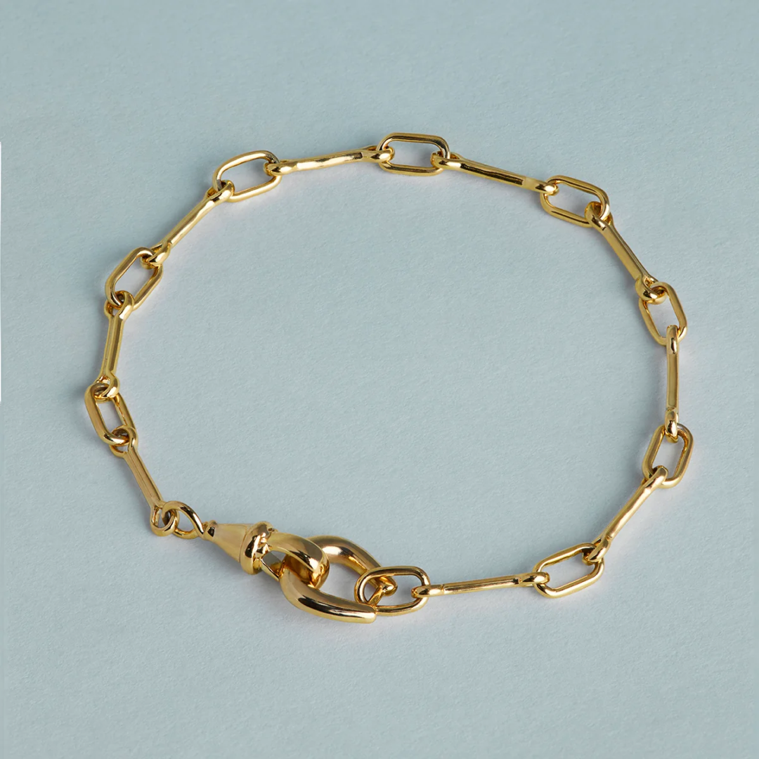18K Gold Plated Hardware Chain Bracelet