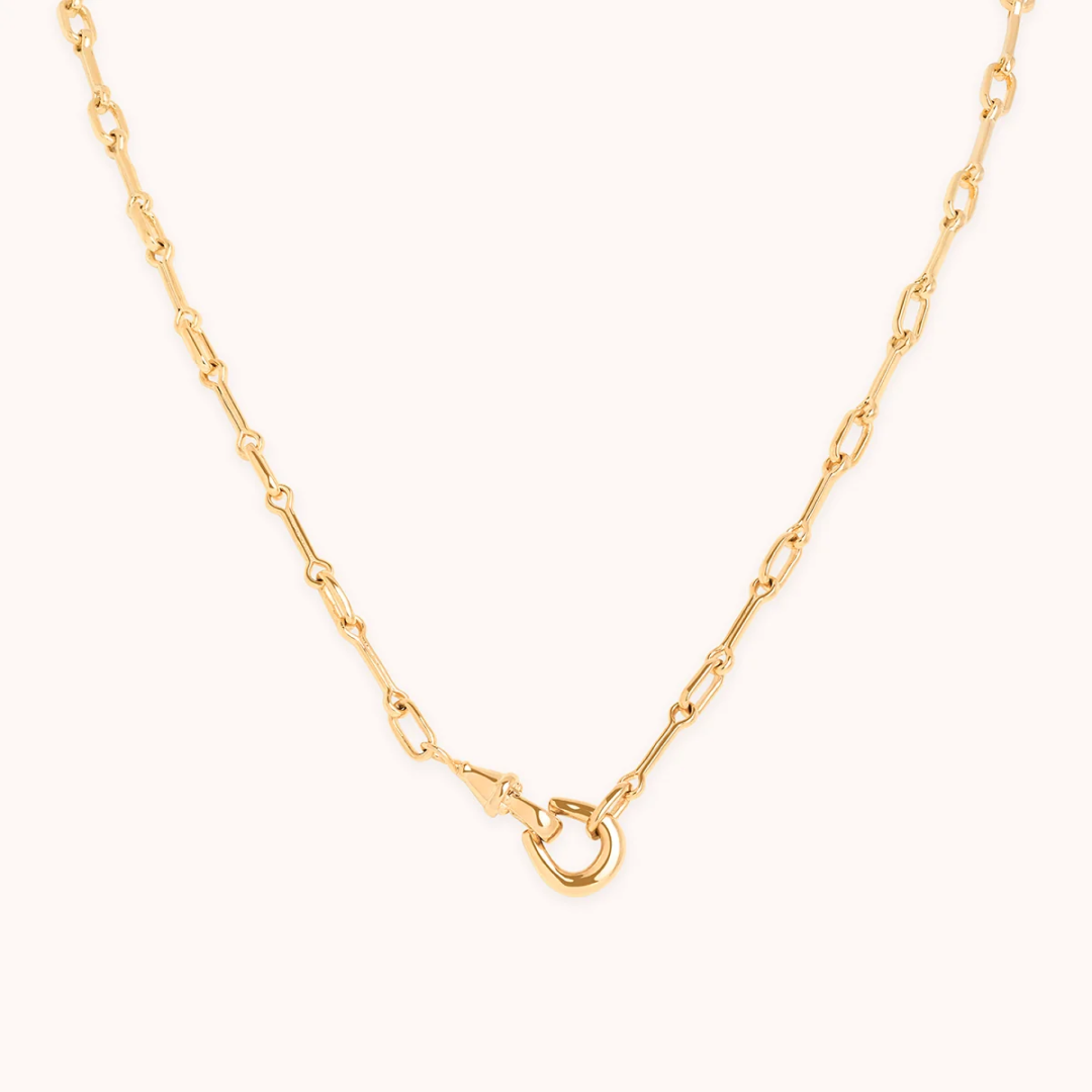18K Gold Plated Hardware Chain Necklace