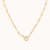 18K Gold Plated Hardware Chain Necklace
