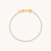 Dainty Cubic Zirconia Tennis Chain Bracelet