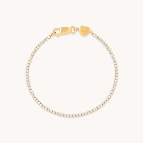 Dainty Cubic Zirconia Tennis Chain Bracelet