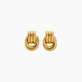 18K Gold Plated Baby Knot Hoop Earrings