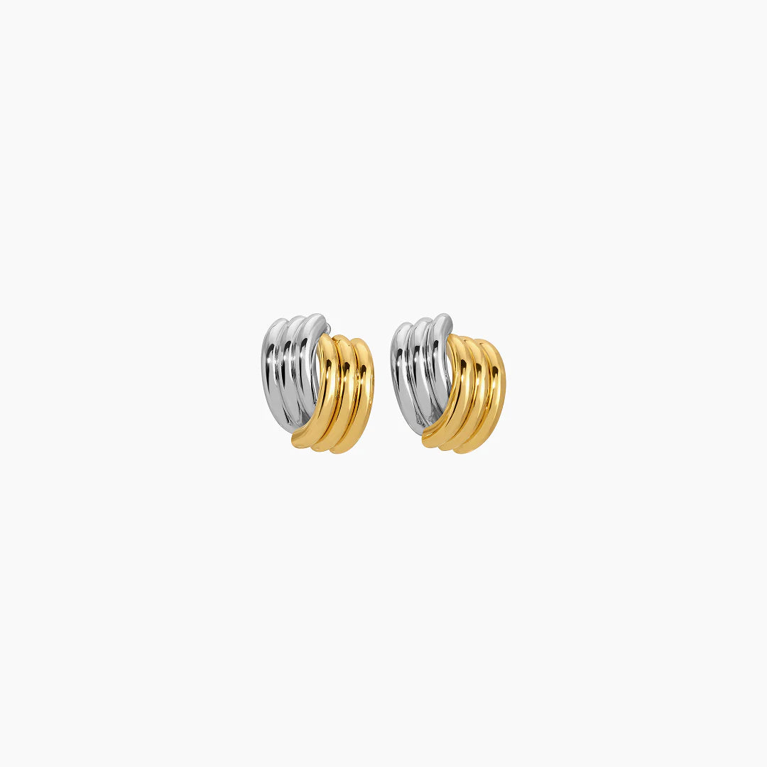 Two-Tone Statement Clove Earrings