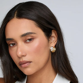 Two-Tone Statement Clove Earrings