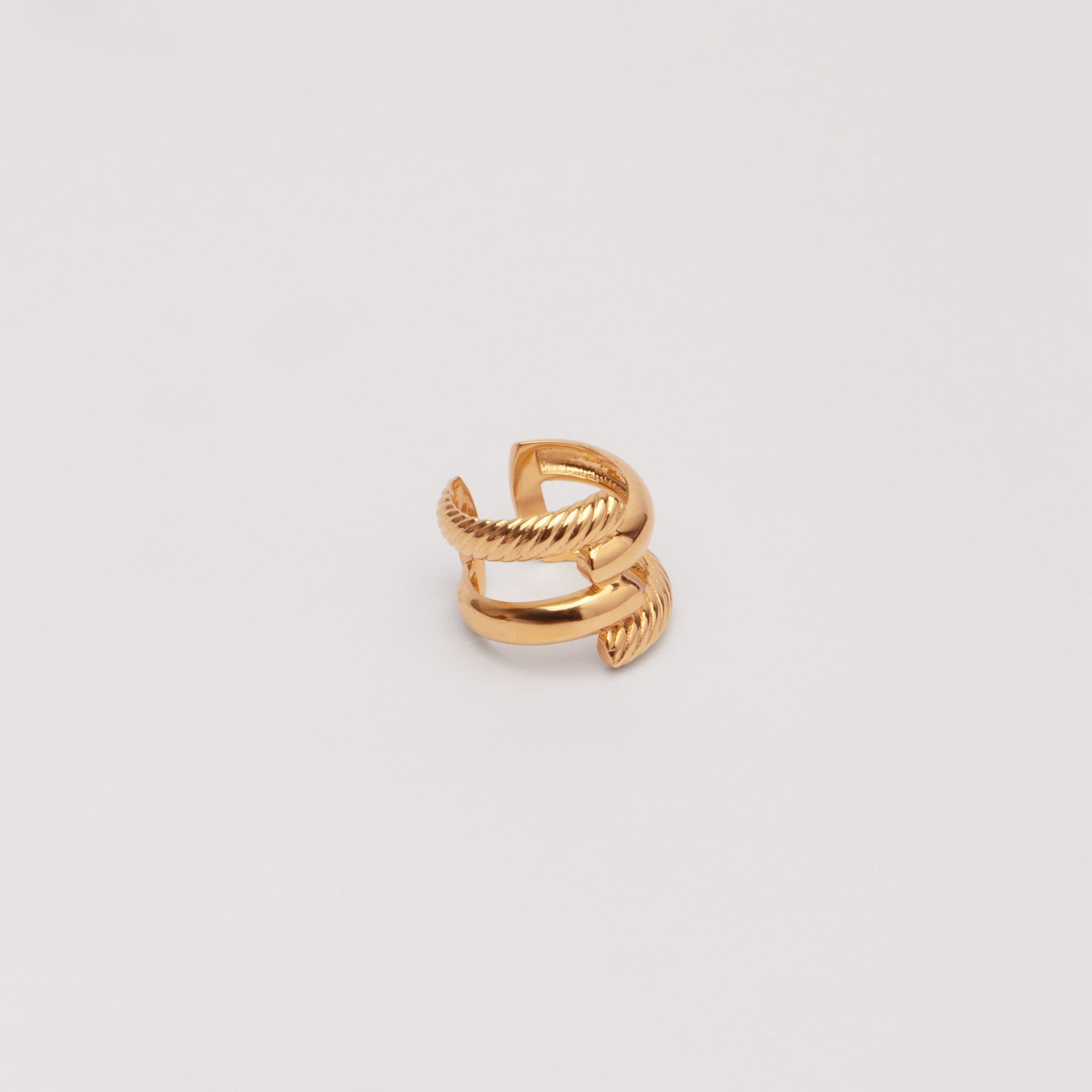 Ridged Double Layer Ring