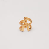 Ridged Double Layer Ring