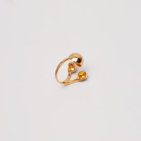 Adjustable Triple Motif Statement Ring