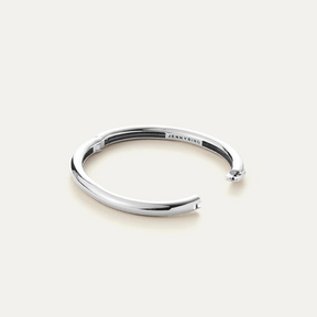 Rhodium Silver Statement Gia Bangle