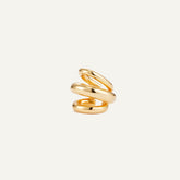 14K Gold Triple Tome Ear Cuff