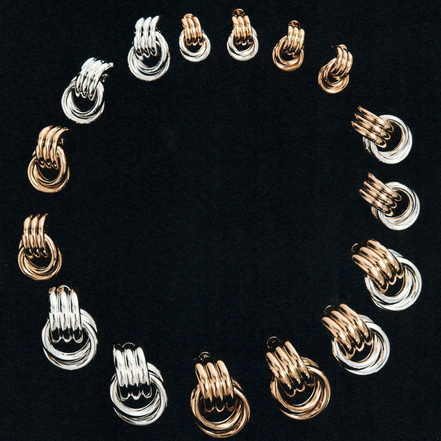 18K Gold Plated Baby Knot Hoop Earrings