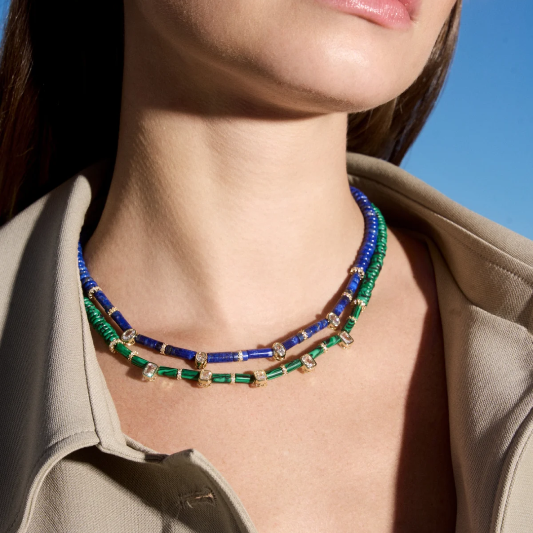 Lapis Lazuli Aster Choker Necklace