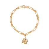 Clover Chain Link Statement Necklace