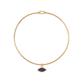 Blue Sapphire Protection Choker Necklace