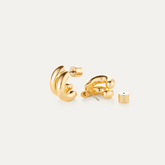 14k Gold Plated Mini Florence Hoop Earrings