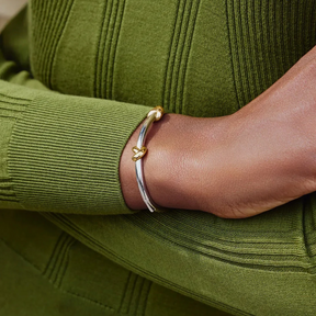 Lucy Williams Two-Tone Knot Bangle