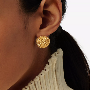 18K Gold Plated Baya Dome Studs