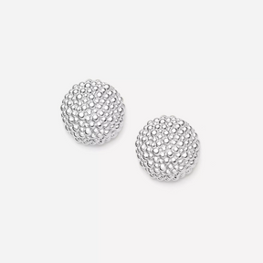 Rhodium Silver Baya Dome Studs