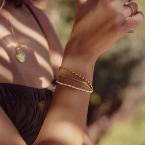 Micro Freshwater Pearl Beaded Bracelet