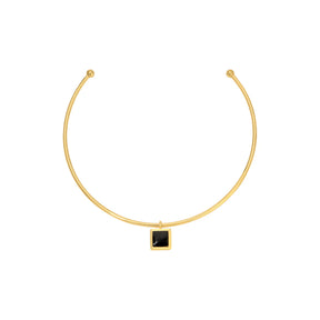 18K Gold Plated Solene Charm Choker