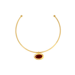 18K Gold Plated Solene Charm Choker