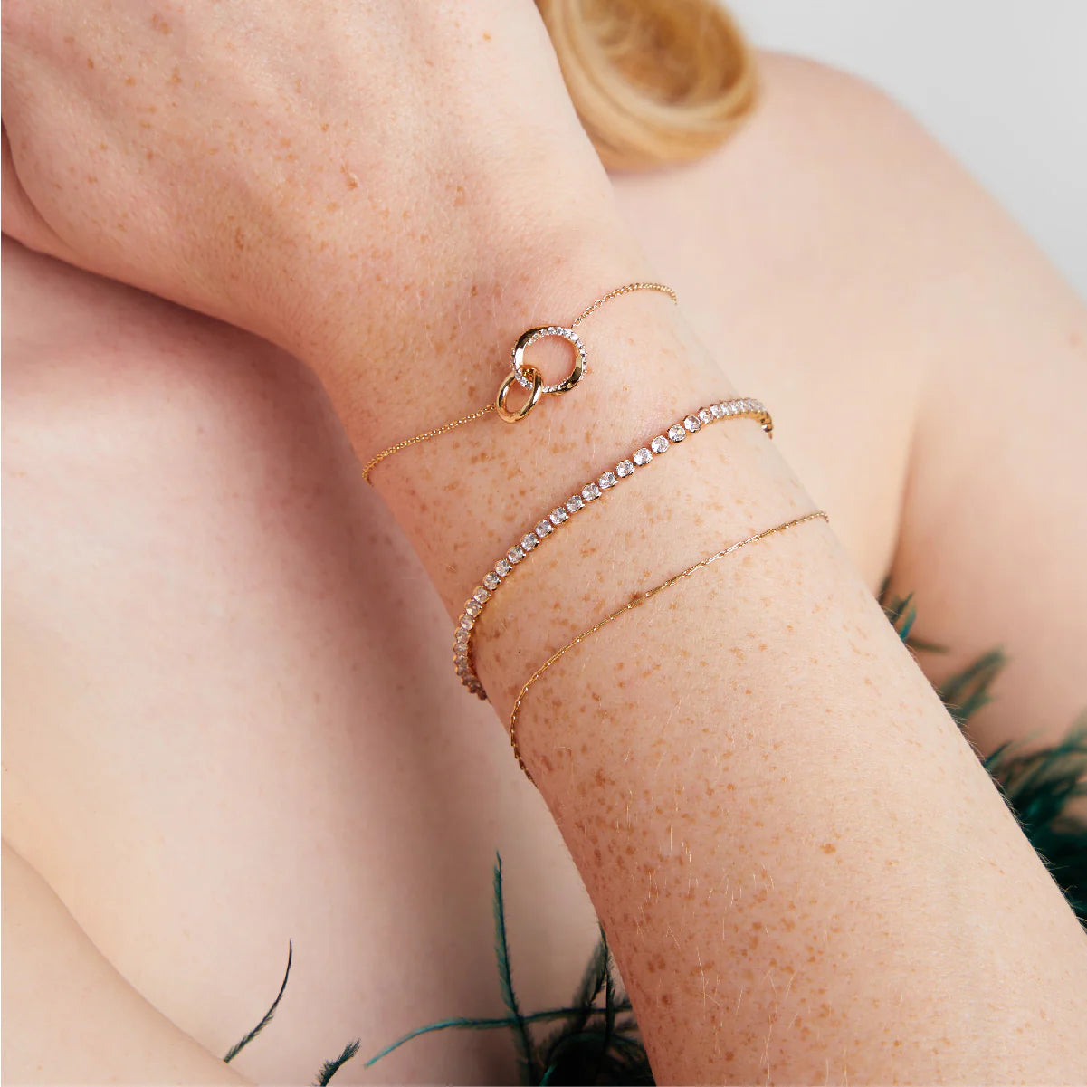 18K Gold Plated Gleam Tennis Bracelet