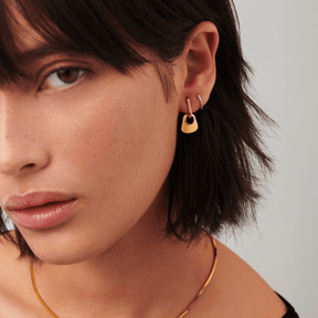 Detachable Hera Charm Huggie Hoop Earrings