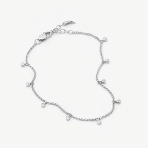 Silver Intersteller Drop Chain Bracelet