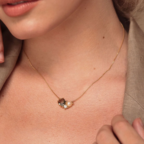 Sadie Pearl Cluster Pendant Necklace