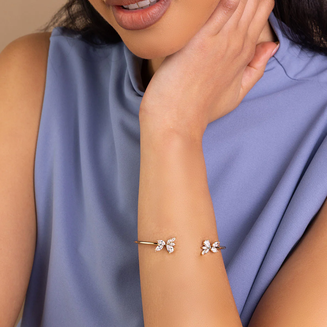 Everly Adjustable CZ Cuff Bracelet