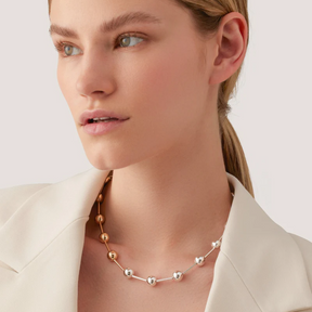 Two-Tone Celeste Beaded Necklace