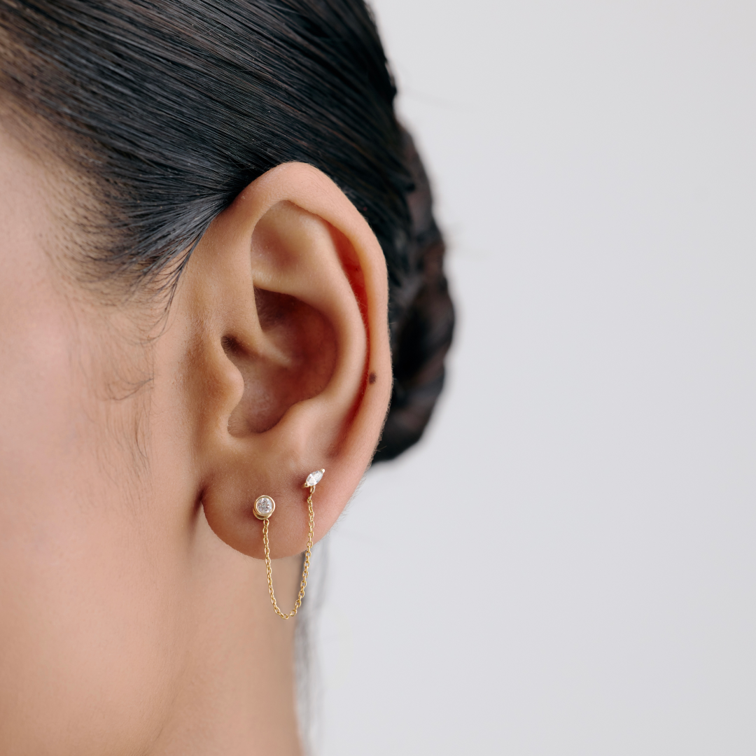 Lab-Grown Diamond Chain Link Earrings