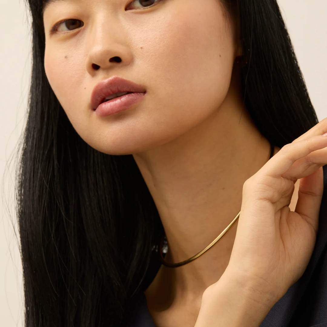 14K Gold Plated Dane Choker Necklace