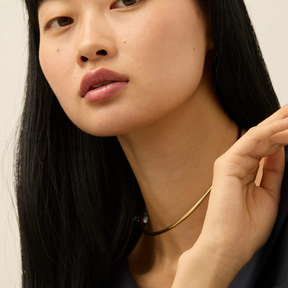 14K Gold Plated Dane Choker Necklace
