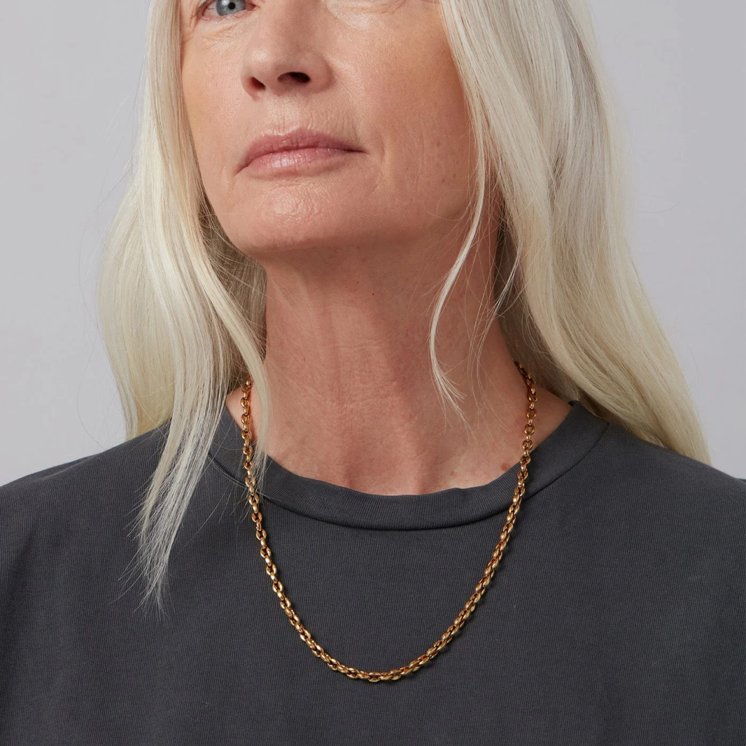 14K Gold Plated Dhani Chain Necklace