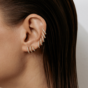 Katerina Triple Pavé Hoops