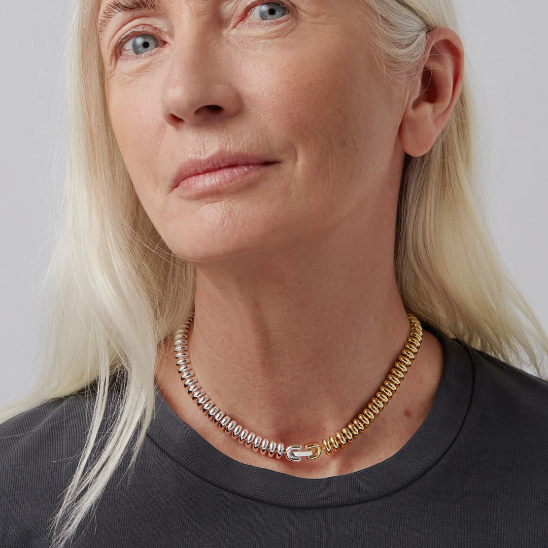 Two-Tone Sofia Choker Necklace