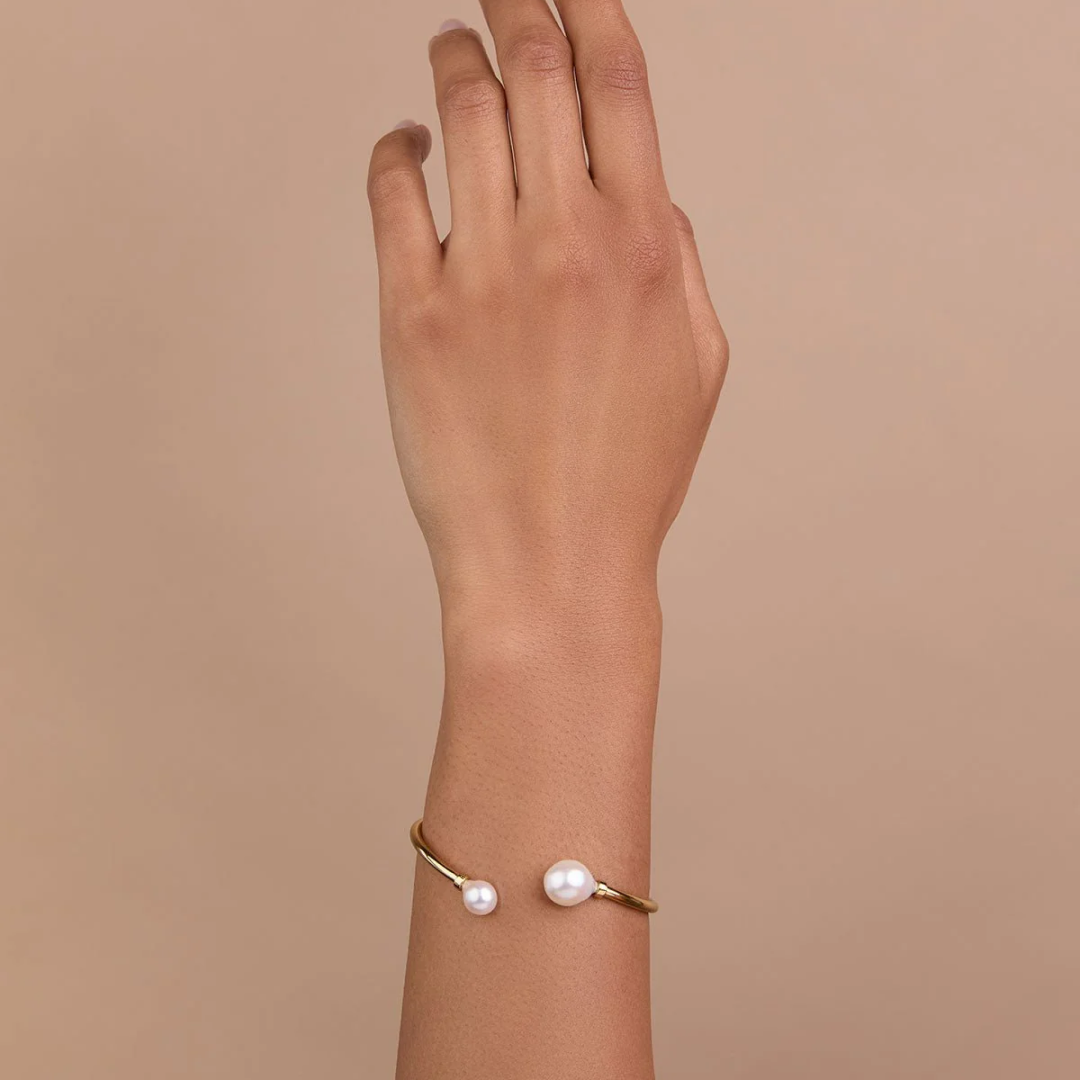 Nara Adjustable Pearl Cuff Bracelet
