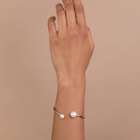 Nara Adjustable Pearl Cuff Bracelet