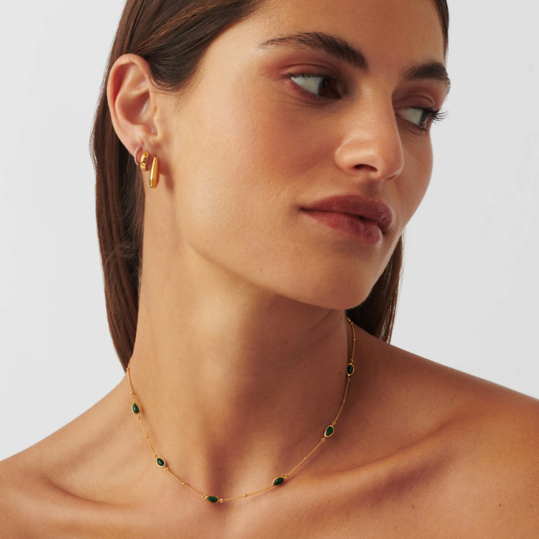 18K Gold Magma Charm Necklace