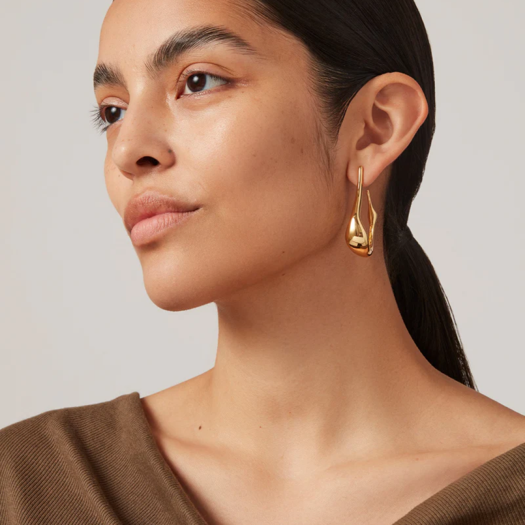 Sculptural Colette Hoop Earrings