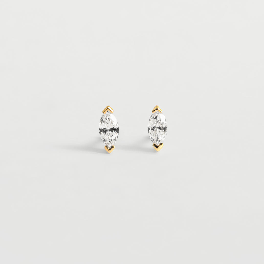 Lab-Grown Diamond Marquise Stud Earrings