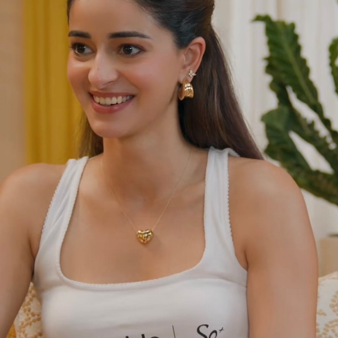 Ananya Pandey in Nouveaux Puff Earrings